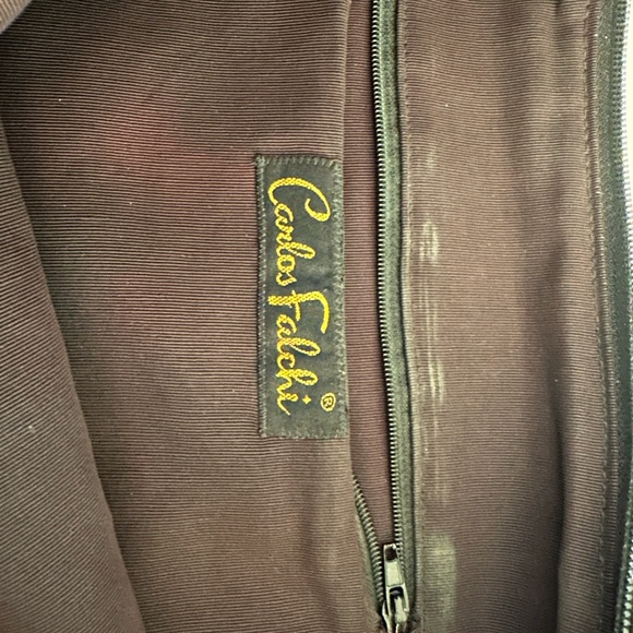 Vintage Carlos Falchi canvas tote bag. - Picture 3 of 7